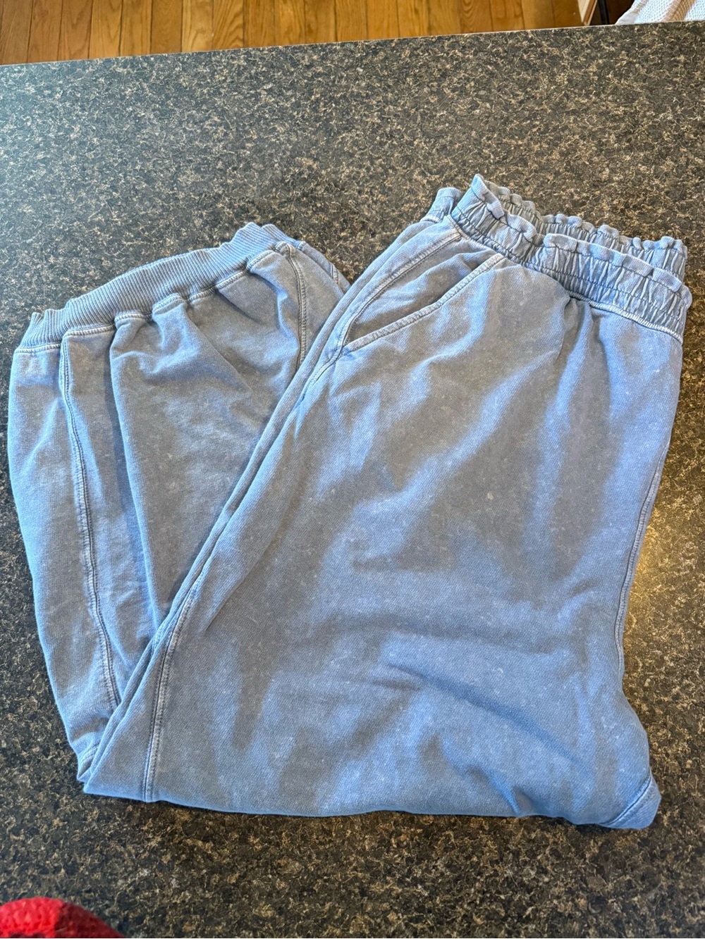 AERIE Blue Elastic-Waist Sweatpants - SUMMER STYL